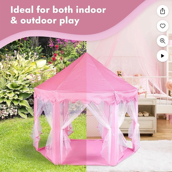 🥳🥳Host pic 🥳🥳Princess tent for kids💕💓 - Picture 5 of 7
